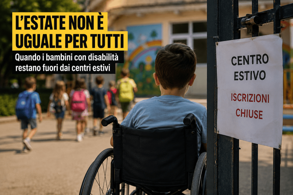 L’estate non è uguale per tutti: quando i bambini con disabilità restano fuori dai centri estivi